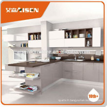 Hot selling factory directement meuble de cuisine gris moderne